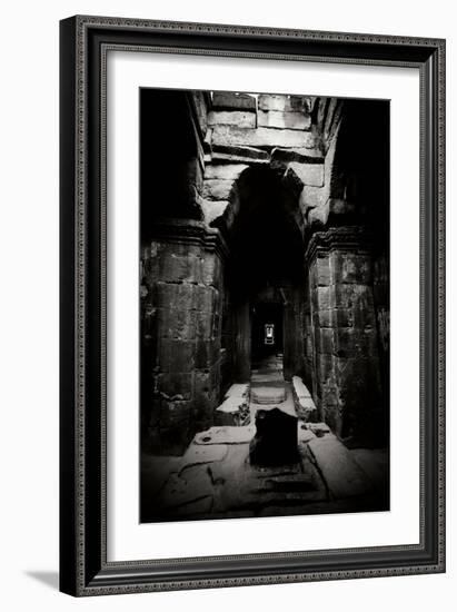 Preah Khan, BW-Erin Berzel-Framed Photographic Print