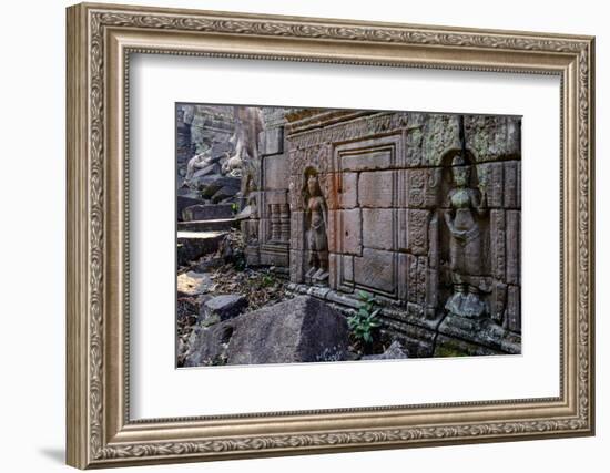 Preah Khan of Angkor, Built in 1191 by King Jayavarman Vii, Angkor-Nathalie Cuvelier-Framed Photographic Print