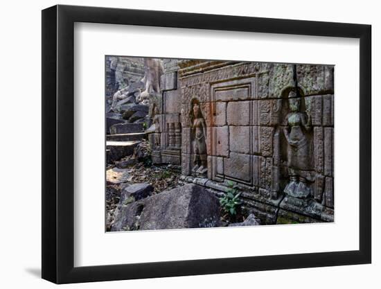 Preah Khan of Angkor, Built in 1191 by King Jayavarman Vii, Angkor-Nathalie Cuvelier-Framed Photographic Print