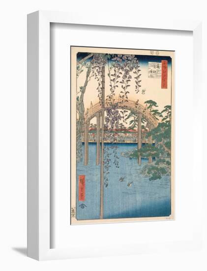 Precincts of the Tenjin Shrine at Kameido, 1856-Ando Hiroshige-Framed Art Print