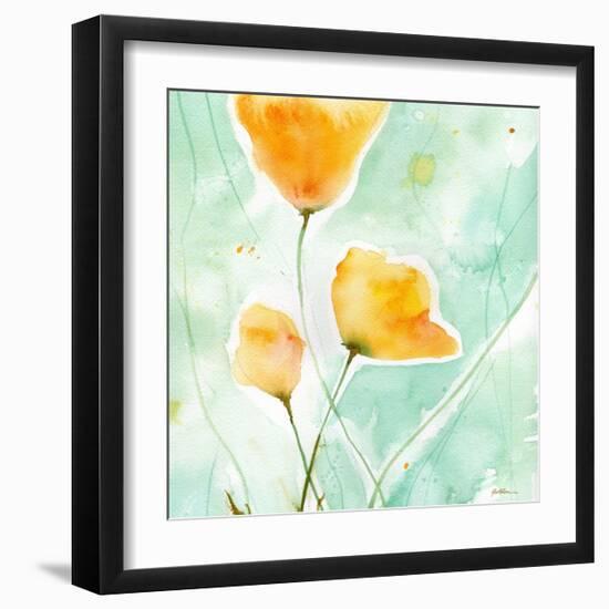 Precious Poppies-Sheila Golden-Framed Premium Giclee Print