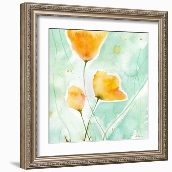 Precious Poppies-Sheila Golden-Framed Art Print