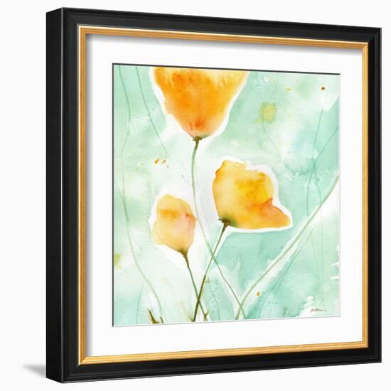 Precious Poppies-Sheila Golden-Framed Art Print