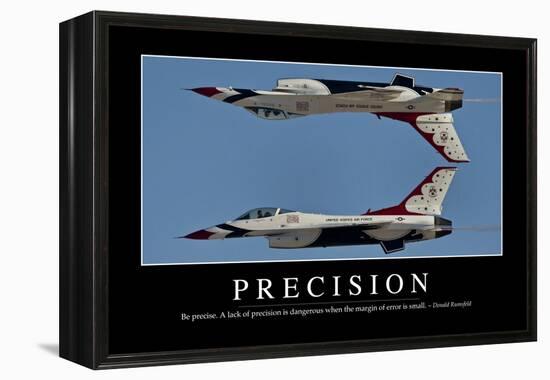 Precision: Inspirational Quote and Motivational Poster-null-Framed Premier Image Canvas