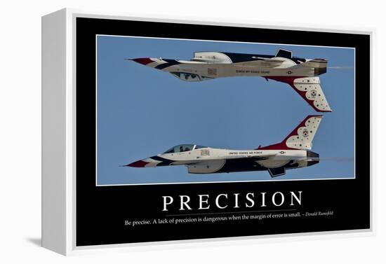 Precision: Inspirational Quote and Motivational Poster-null-Framed Premier Image Canvas
