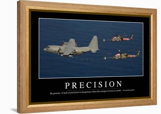 Precision: Inspirational Quote and Motivational Poster-null-Framed Premier Image Canvas