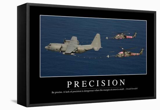 Precision: Inspirational Quote and Motivational Poster-null-Framed Premier Image Canvas