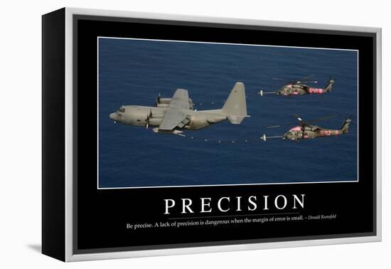 Precision: Inspirational Quote and Motivational Poster-null-Framed Premier Image Canvas