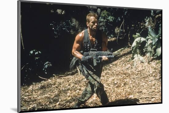 PREDATOR, 1987 directed by JOHN McTIERNAN Arnold Scharzenegger (photo)-null-Mounted Photo