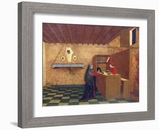 Predella of Miracle of Profaned Host-Paolo Uccello-Framed Giclee Print