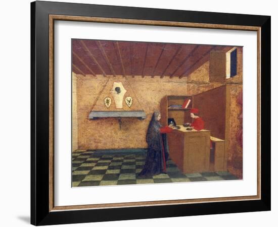 Predella of Miracle of Profaned Host-Paolo Uccello-Framed Giclee Print