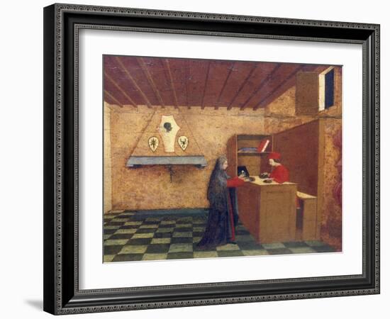 Predella of Miracle of Profaned Host-Paolo Uccello-Framed Giclee Print