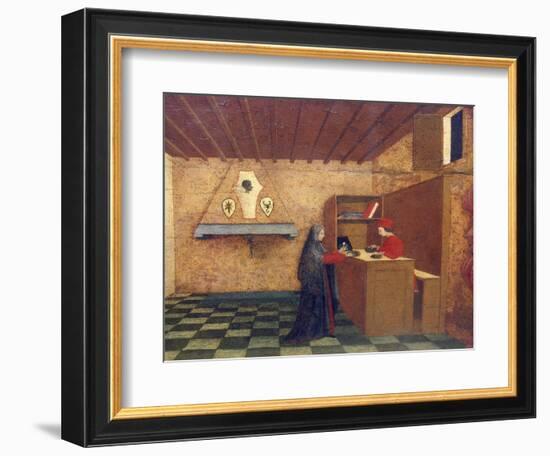 Predella of Miracle of Profaned Host-Paolo Uccello-Framed Giclee Print