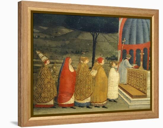 Predella of Miracle of Profaned Host-Paolo Uccello-Framed Premier Image Canvas