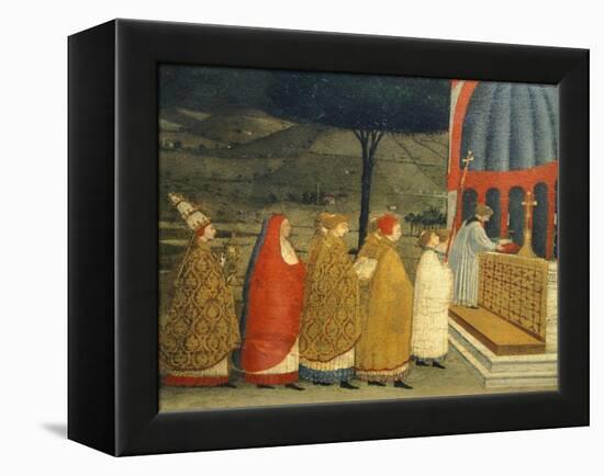 Predella of Miracle of Profaned Host-Paolo Uccello-Framed Premier Image Canvas