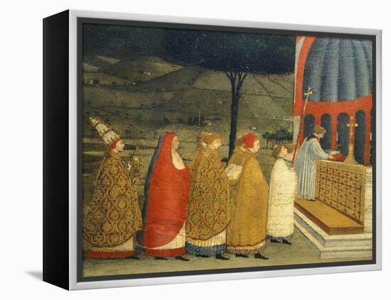 Predella of Miracle of Profaned Host-Paolo Uccello-Framed Premier Image Canvas