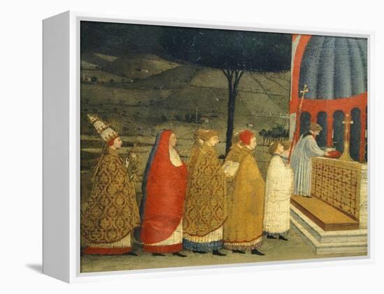 Predella of Miracle of Profaned Host-Paolo Uccello-Framed Premier Image Canvas