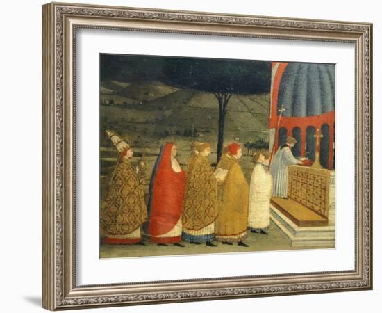 Predella of Miracle of Profaned Host-Paolo Uccello-Framed Giclee Print