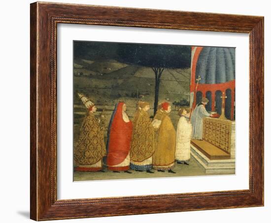 Predella of Miracle of Profaned Host-Paolo Uccello-Framed Giclee Print