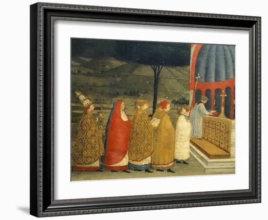 Predella of Miracle of Profaned Host-Paolo Uccello-Framed Giclee Print