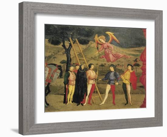 Predella of Miracle of Profaned Host-Paolo Uccello-Framed Giclee Print