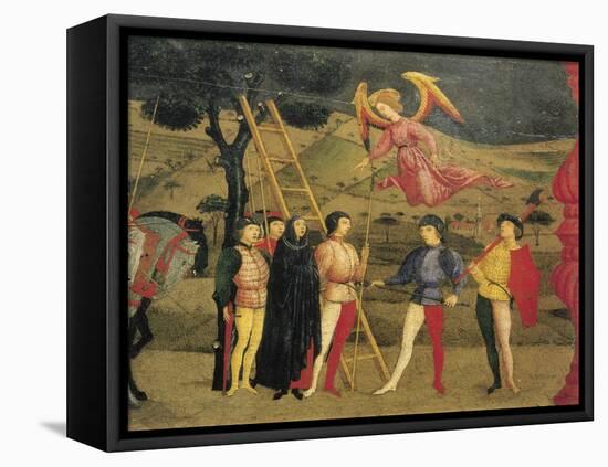 Predella of Miracle of Profaned Host-Paolo Uccello-Framed Premier Image Canvas