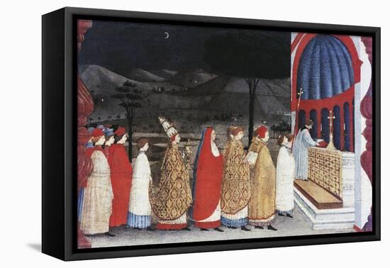 Predella of the Miracle of the Profaned Host-Paolo Uccello-Framed Premier Image Canvas