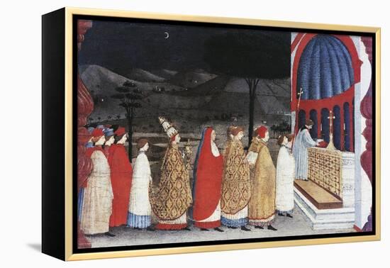 Predella of the Miracle of the Profaned Host-Paolo Uccello-Framed Premier Image Canvas