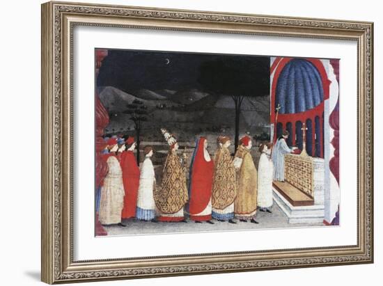 Predella of the Miracle of the Profaned Host-Paolo Uccello-Framed Giclee Print