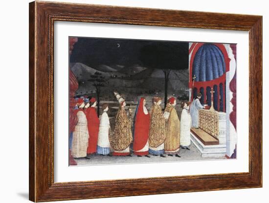 Predella of the Miracle of the Profaned Host-Paolo Uccello-Framed Giclee Print