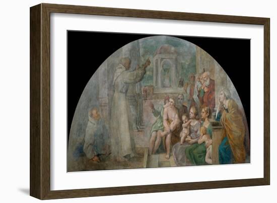 Predication De Diego D'alcala (Didace De Segovie, San Diego) (1400-1463) - Carracci, Annibale (1560-Annibale Carracci-Framed Giclee Print