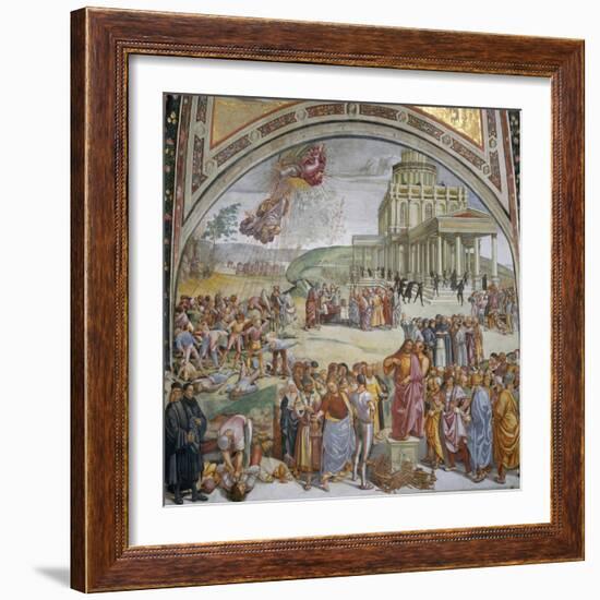 Predicazione e Fatti Dell'Anticristo-Luca Signorelli-Framed Giclee Print