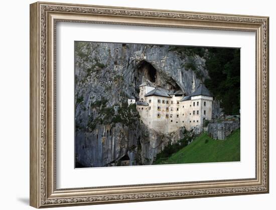 Predjama Castle Slovenia-null-Framed Art Print