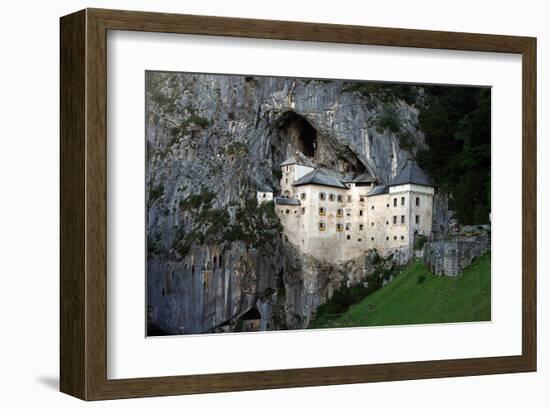 Predjama Castle Slovenia-null-Framed Art Print