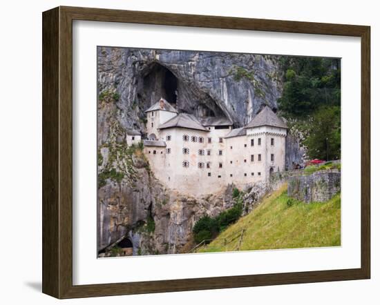 Predjama, Inner Carniola, Slovenia. Predjama Castle, built into the opening of a cave.-null-Framed Photographic Print