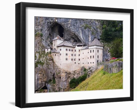 Predjama, Inner Carniola, Slovenia. Predjama Castle, built into the opening of a cave.-null-Framed Photographic Print