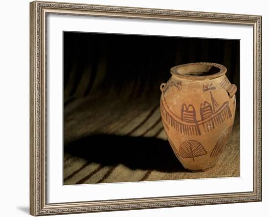 Predynastic Pot from Naqada I, Cairo Museum, Egypt-Kenneth Garrett-Framed Photographic Print