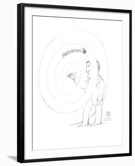 Preferendum 70-Saul Steinberg-Framed Collectable Print