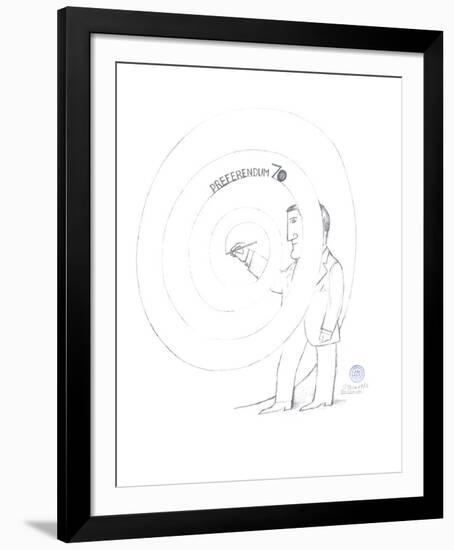 Preferendum 70-Saul Steinberg-Framed Collectable Print