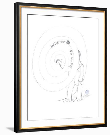 Preferendum 70-Saul Steinberg-Framed Collectable Print