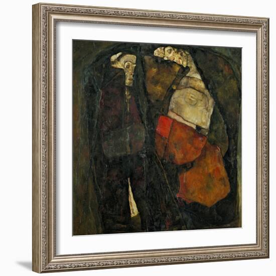 Pregnant Woman and Death-Egon Schiele-Framed Giclee Print