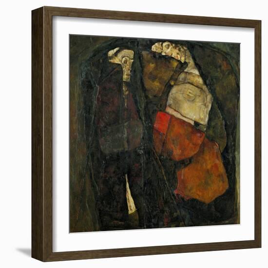 Pregnant Woman and Death-Egon Schiele-Framed Giclee Print