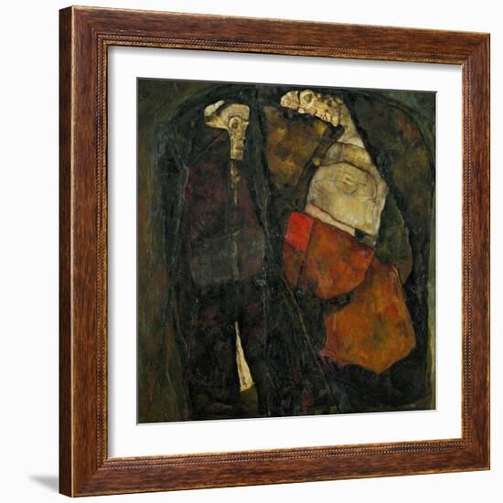 Pregnant Woman and Death-Egon Schiele-Framed Giclee Print