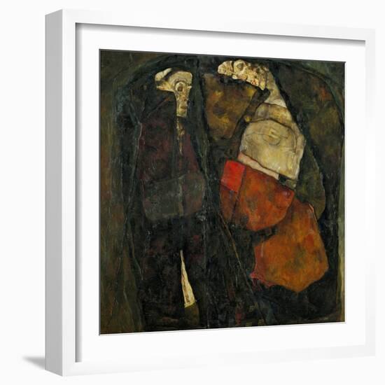 Pregnant Woman and Death-Egon Schiele-Framed Giclee Print