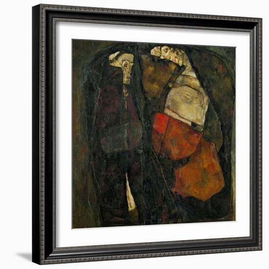 Pregnant Woman and Death-Egon Schiele-Framed Giclee Print