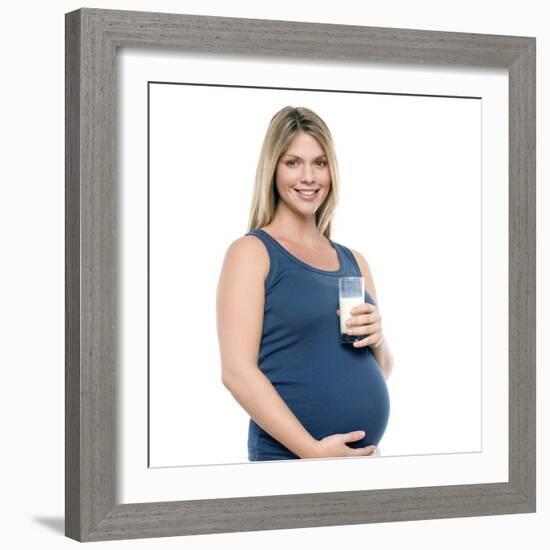 Pregnant Woman-Science Photo Library-Framed Premium Photographic Print