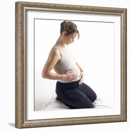 Pregnant Woman-Tony McConnell-Framed Premium Photographic Print