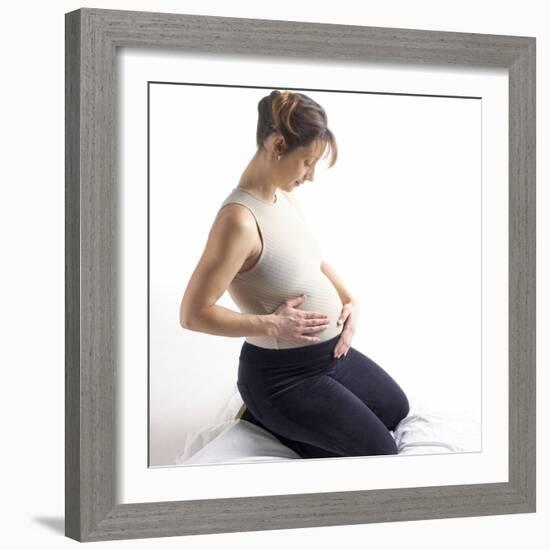 Pregnant Woman-Tony McConnell-Framed Premium Photographic Print