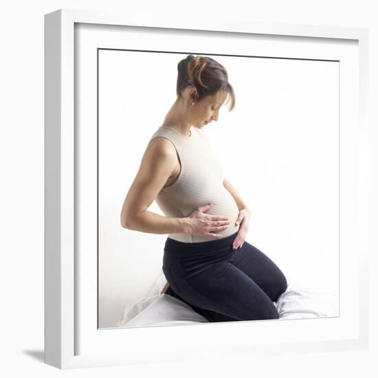 Pregnant Woman-Tony McConnell-Framed Premium Photographic Print