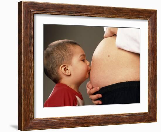 Pregnant Woman-Mauro Fermariello-Framed Photographic Print